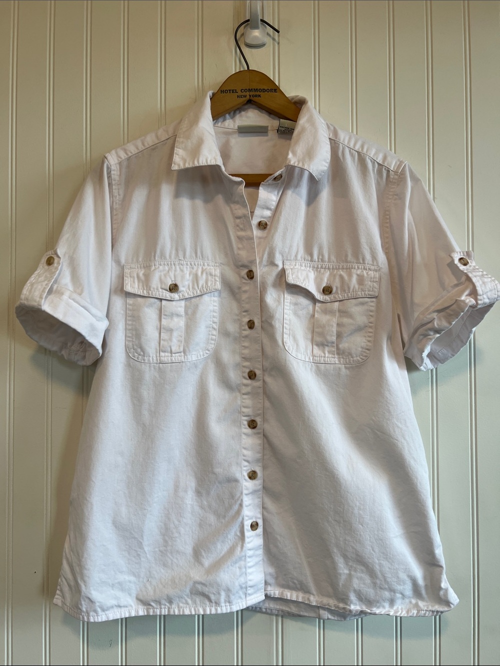 Classic Elements Pale Pink Button-Up camp shirt